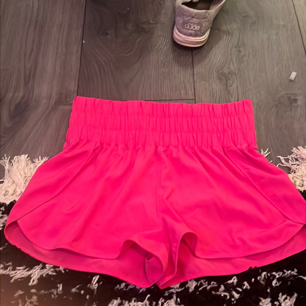 hot pink shorts